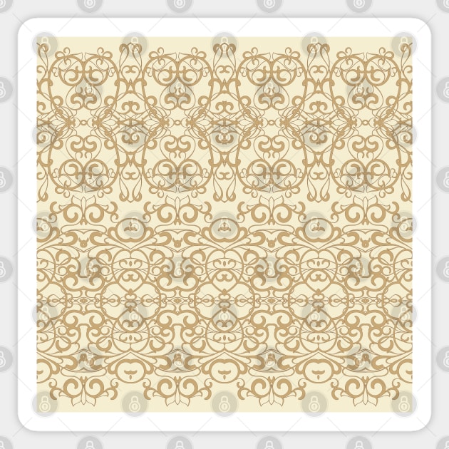 Ethnic patterns in oriental style. Sticker by IrinaGuArt